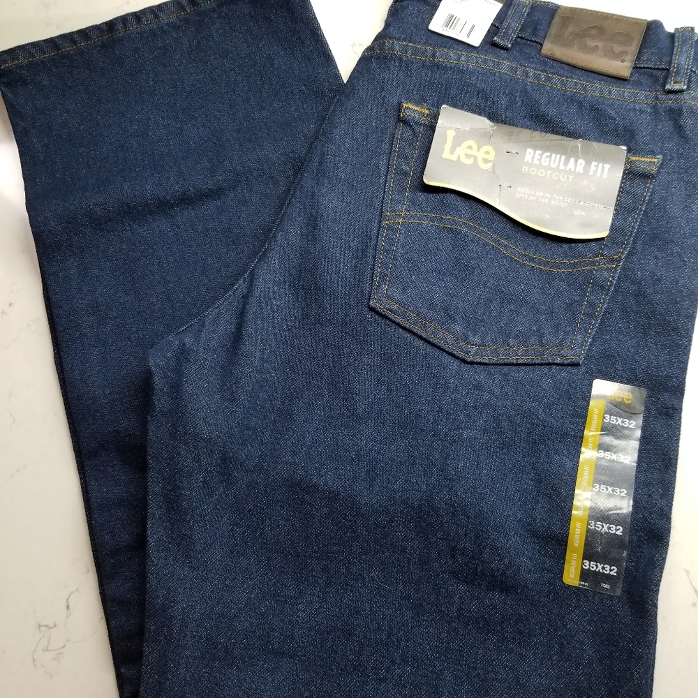 Lee Reg. Boot Cut Rinsed Blue 35x32 & 36x32